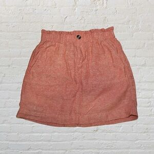 Sonoma Red Linen Skirt